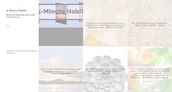 Desktop Screenshot of 5minutehabits.com