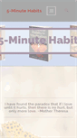 Mobile Screenshot of 5minutehabits.com