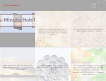 Tablet Screenshot of 5minutehabits.com